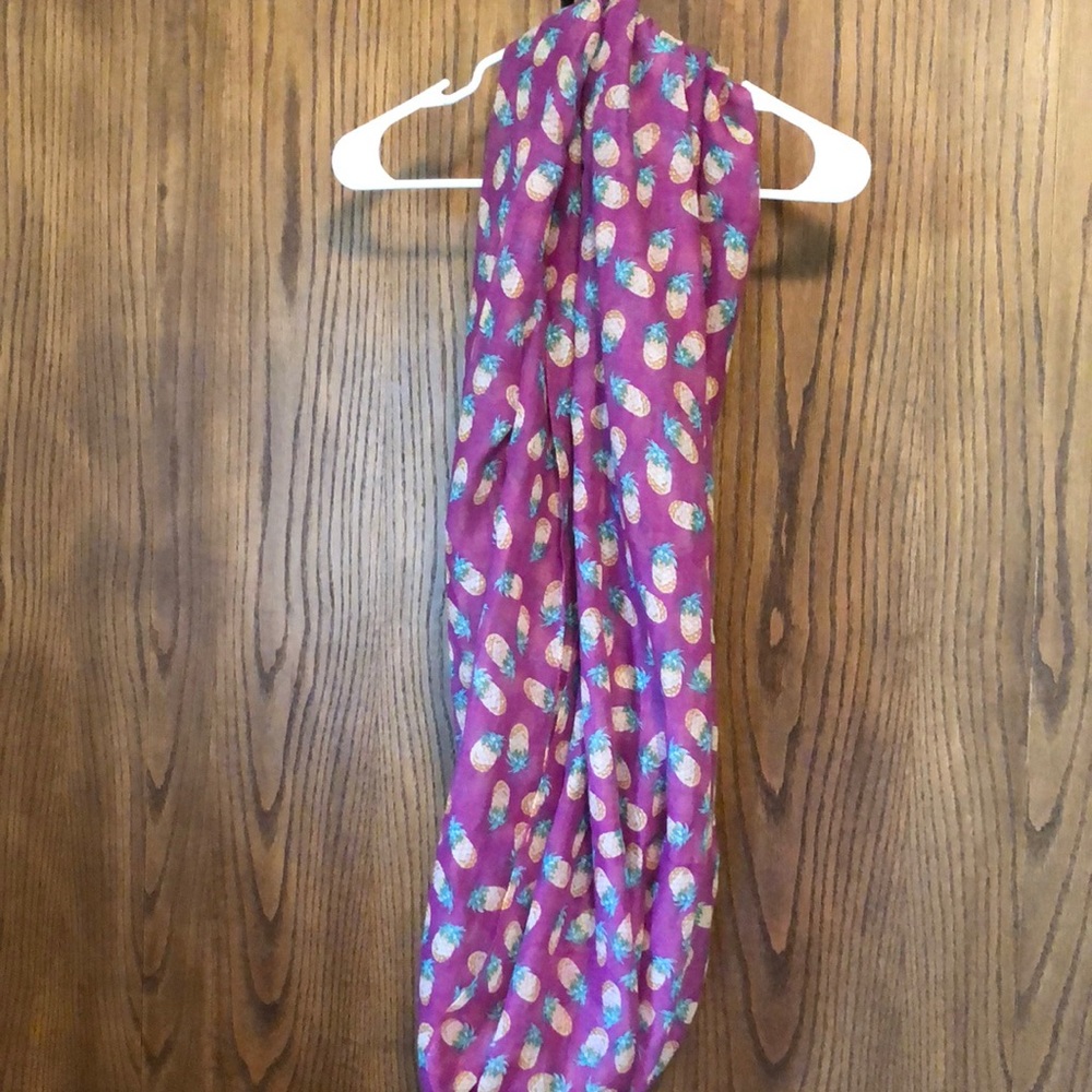 Purple pineapple circle scarf!